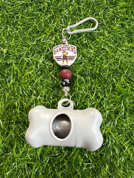 Team Design Beaded Poop Bag Holder