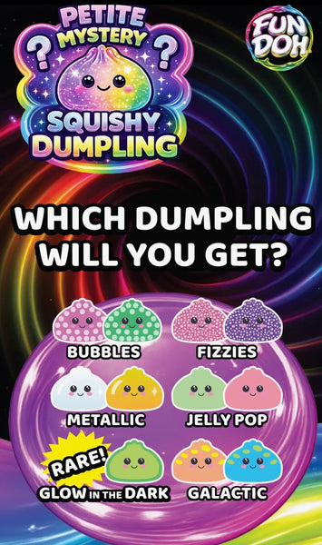 Mystery Mini Petite Dumpling Squishy Toy, 2.5"