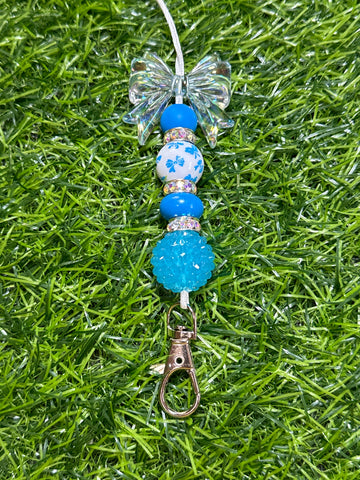 Blue Bow Lanyard