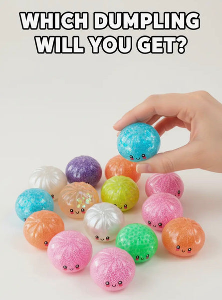 Mystery Mini Petite Dumpling Squishy Toy, 2.5"