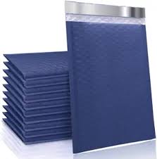 4x8 Navy Blue Bubble Mailer, 10 per pack