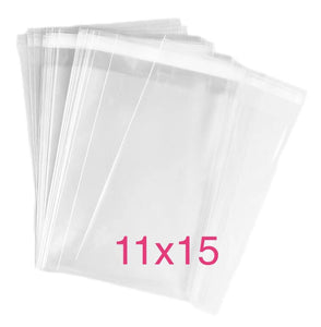 11x15 Clear Self Seal Bags