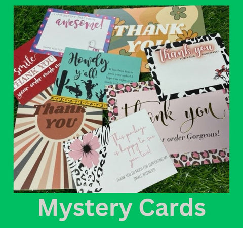 Mystery Pack Thank You Cards, 100 per pack