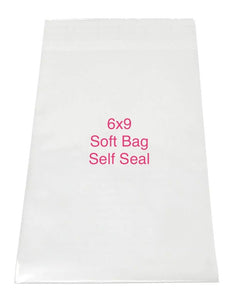 6x9 Clear Self Seal Soft Bags