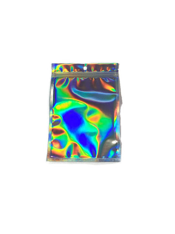 5x7 Mylar Holographic, Smell Proof, Clear Front Bags, 25 per pack