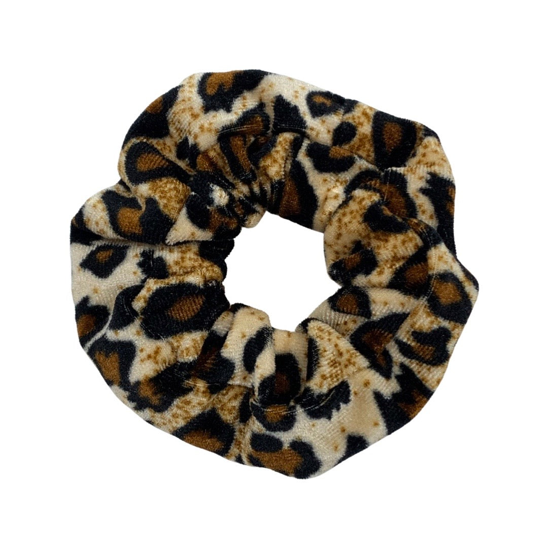 Tan, Black, Brown, & Gold Leopard Thank You Velvet Scrunchie Filler Pack, 1 per pack. Now available with Logo Sticker Add On Option!