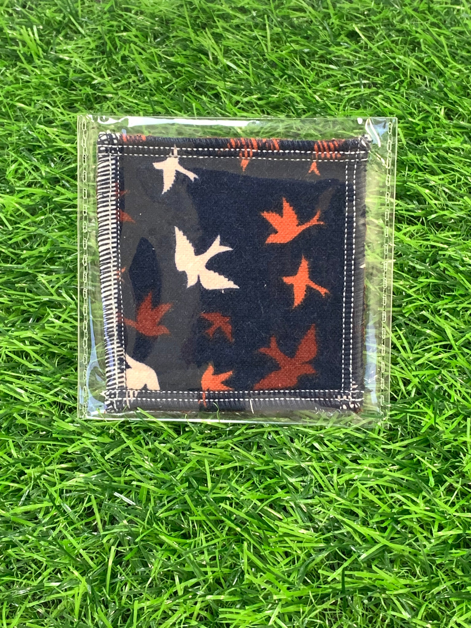 Navy Birds Face Cleansing 3x3 Square Cloths Filler Package, 1 per pack, Now available with Logo Sticker Option!