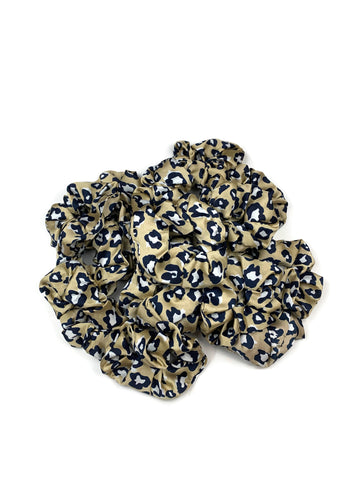 Tan and Navy Leopard Thank You Satin Scrunchie Filler Pack, 1 per pack