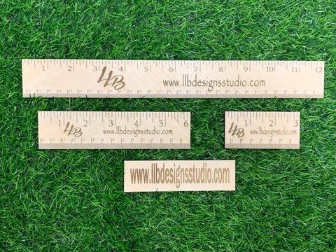 Brand Bundle Personalized Wood Ruler Set