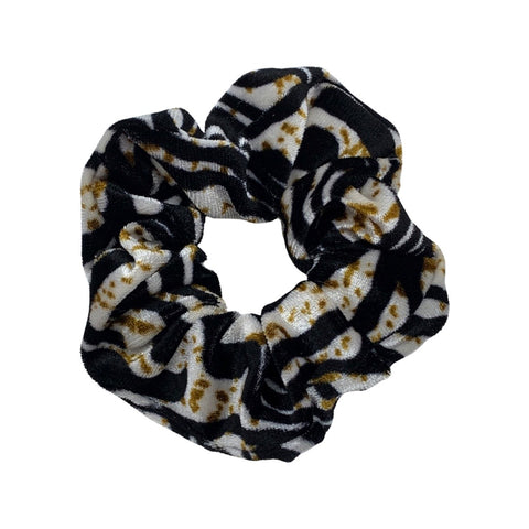 White, Black, & Gold Zebra Thank You Velvet Fabric Scrunchie Filler Pack, 1 per pack
