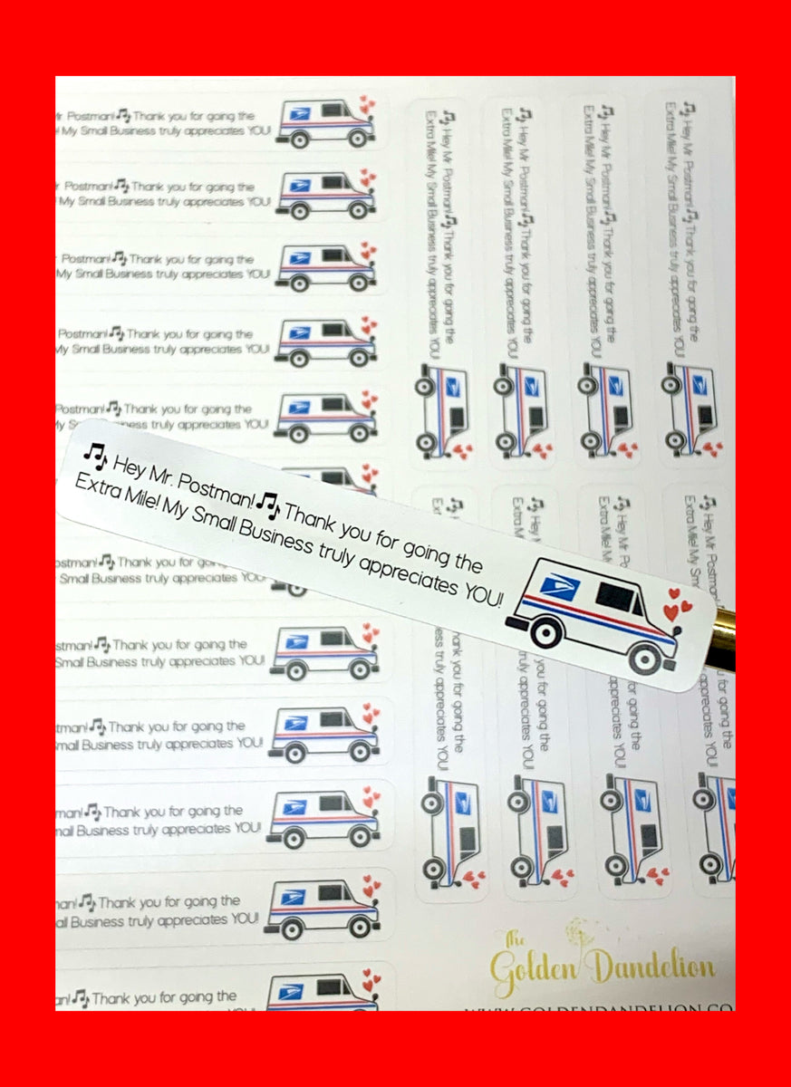 Usps Sticker Sheets TGD EXCLUSIVE USPS Thank You Packaging Stickers, 4