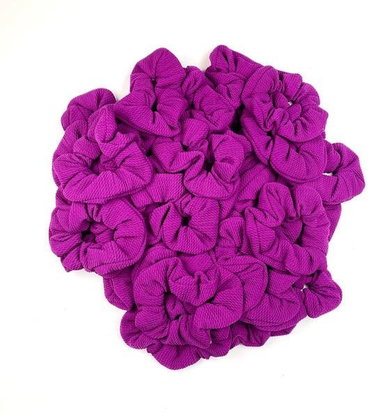 Purple Thank You Bullet Fabric Scrunchie Filler Pack, 1 per pack. Now available with Logo Sticker Add On Option!