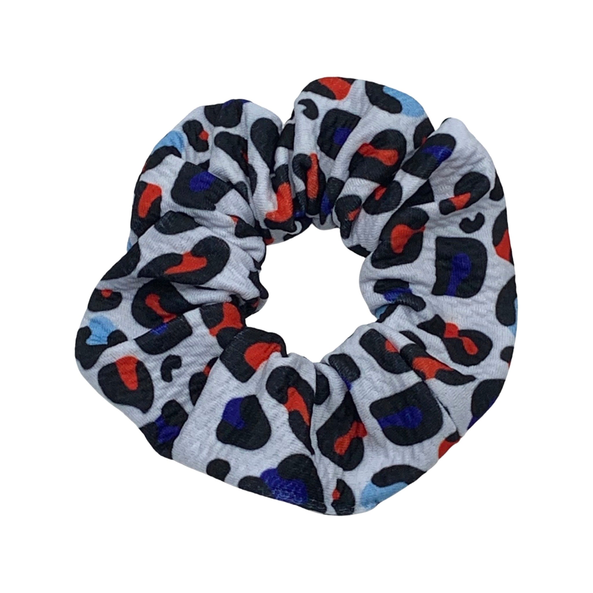 White American Leopard Thank You Bullet Scrunchie Filler Pack, 1 per pack. Now available with Logo Sticker Add On Option!