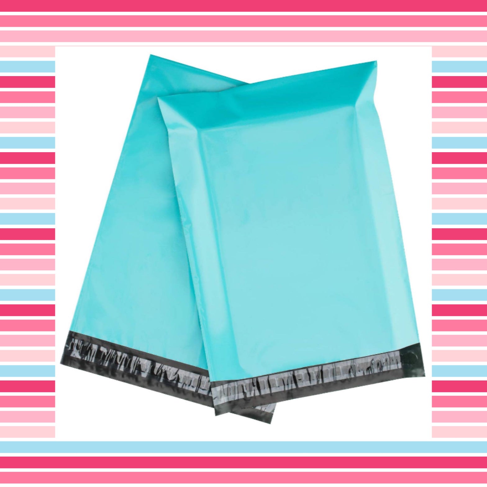 10x13 Teal Designer Poly Mailers, Shipping Envelopes, Mailing Envelopes, 20 each