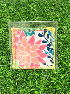 Cactus Succulents Face Cleansing 3x3 Square Cloths Filler Package, 1 per pack, Now available with Logo Sticker Option!
