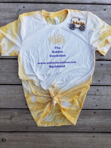 The Golden Dandelion Celebration Exclusive Bleached Yellow T-shirt