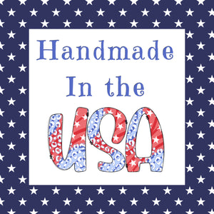 TGD Exclusive! Red, White, & Blue Handmade in the USA Leopard Design 2x2 Square Stickers, 25 stickers per pack