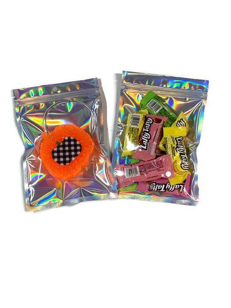 5x7 Mylar Holographic, Smell Proof, Clear Front Bags, 25 per pack