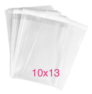 10x13 Clear Self Seal Bags